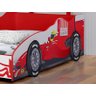 Cama Solteiro com Proteção Lateral Carro Formula I Vermelho - 4