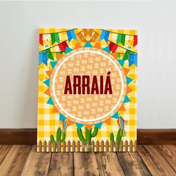 Kit 3 Quadro Decorativo Festa Junina Família São João Est3 28x20 - 5