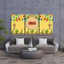Ver imagem 3 de Kit 3 Quadro Decorativo Festa Junina Família São João Est3 28x20