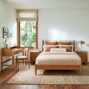 Ver imagem 1 de Conjunto Cama Casal com Mesas de Cabeceira e Escrivaninha Baru CabeCasa MadeiraOriginals Marrom