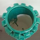Ver imagem 3 de Vaso Decorativo Enfeite Casa Home&Co Cerâmica 30x19x19cm Verde