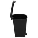 Ver imagem 7 de Lixeira Plástica Preta Tramontina com Pedal 15l para Cozinha Banheiro Área de Serviço T-force
