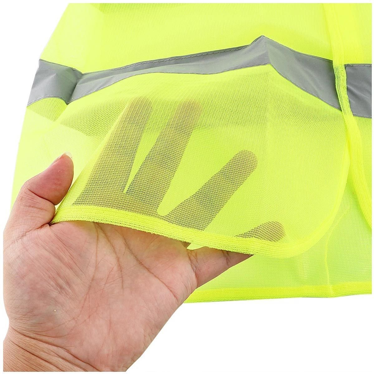 Colete Sinalizador Faixa Refletiva Epi Segurança do Trabalho Construçao Civil Sinalizaçao Ciclismo P - 9