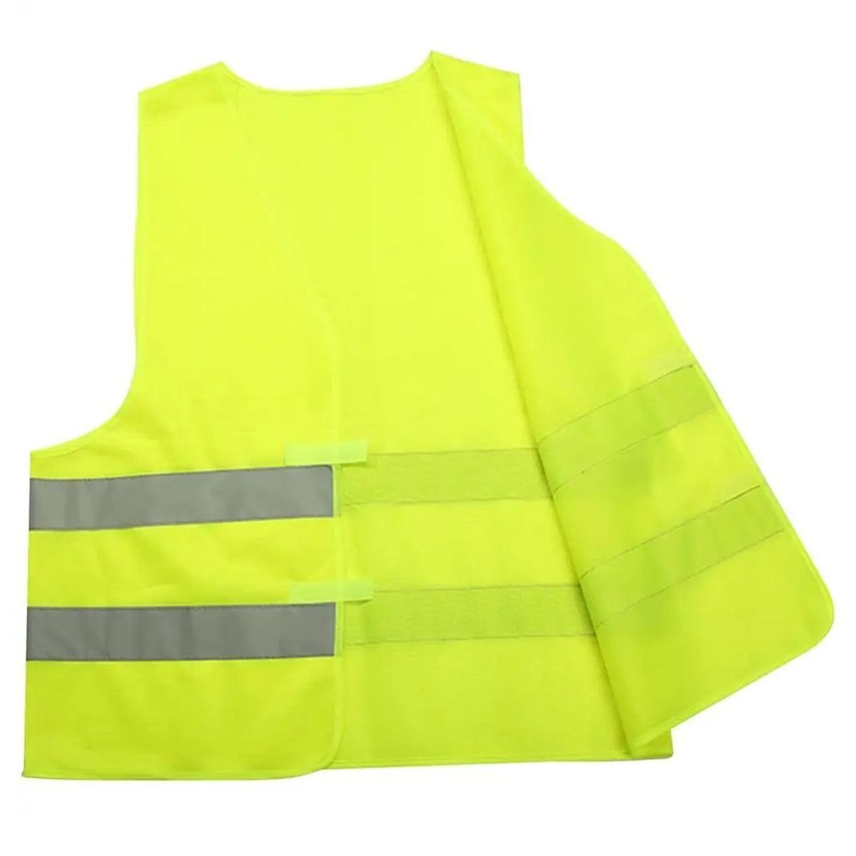 Colete Sinalizador Faixa Refletiva Epi Segurança do Trabalho Construçao Civil Sinalizaçao Ciclismo P - 7