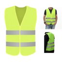 Ver imagem 1 de Colete Sinalizador Faixa Refletiva Epi Segurança do Trabalho Construçao Civil Sinalizaçao Ciclismo P