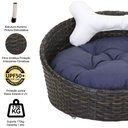 Ver imagem 3 de Cama Pet Chaise Redonda Fibra Sintética Alumínio Cão e Gato Trama Original Argila