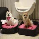 Ver imagem 2 de Cama Pet Chaise Redonda Fibra Sintética Alumínio Cão e Gato Trama Original Argila