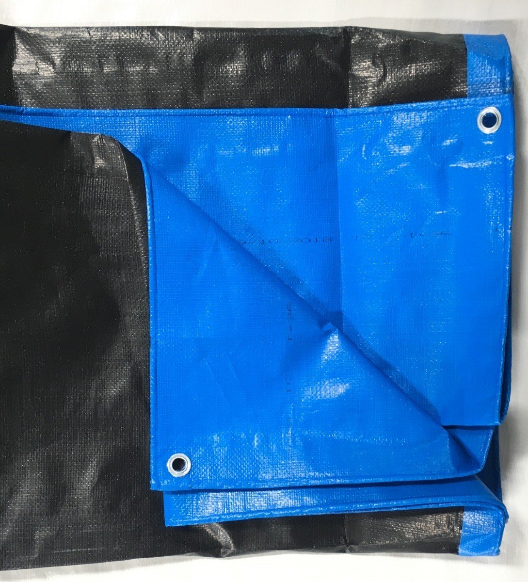 Lona Multiuso Impermeável Cargas Camping em Polietileno Azul/Preto 300 Micras - 8,5x6,5 - 2