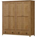 Ver imagem 4 de Guarda Roupa 4 Pt Comoda 8 Gv Madeira Maciça Freijo Milani Store