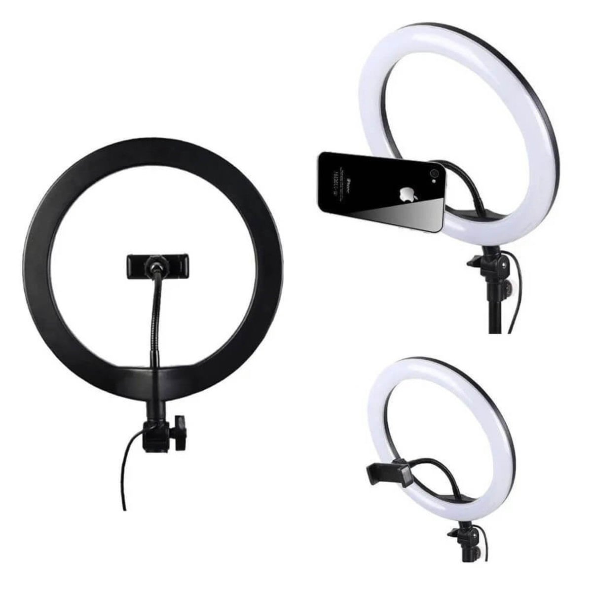 Ring Light 14 Polegadas Iluminador Ring Light Led 14 Polegadas 35cm Com controle E Tripé 2m ...