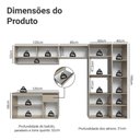 Ver imagem 4 de Armário de Cozinha Completa 300cm Suspenso Nice Madesa 07