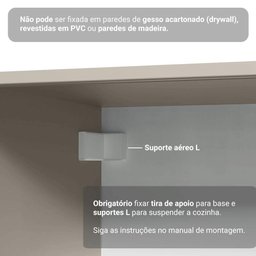 Armário de Cozinha Completa 300cm Suspenso Nice Madesa 07 - 9