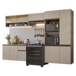 Armário de Cozinha Completa 300cm Suspenso Nice Madesa 07 - 2