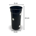 Ver imagem 5 de Cesto Lixo Lixeira 12 Litros + Kit Pia 3 Peças Poá Plastico