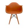 CADEIRA EAMES COM BRAÇO TERRACOTA PÉS EM POLIPROPILENO - 2