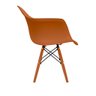 CADEIRA EAMES COM BRAÇO TERRACOTA PÉS EM POLIPROPILENO - 3