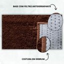 Ver imagem 5 de Tapete Beira de Cama 66x120 Oasis Shaggy Marrom Castor