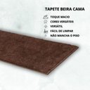 Ver imagem 3 de Tapete Beira de Cama 66x120 Oasis Shaggy Marrom Castor