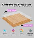 Ver imagem 2 de 10 Placas Revestimento Porcelanato Madeira Laminado 25x25cm