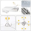 Ver imagem 6 de Organizador Infantil Modular 6 Nichos Estampa de Gatos Plastico e Fio de Aco Cromado 70cm