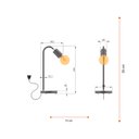 Ver imagem 3 de Luminária de Mesa Tableau em Alumínio Eficâcia e Elegância:branco