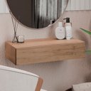 Ver imagem 2 de Penteadeira Suspensa 60cm 1 Gaveta Carina M24 Freijó - Mpozenato