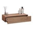 Ver imagem 5 de Penteadeira Suspensa 60cm 1 Gaveta Carina M24 Freijó - Mpozenato