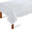 Ver imagem 2 de Toalha de Mesa Retangular 180x220cm Ponto Ajour 331 - Rafimex Branca
