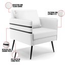 Ver imagem 6 de Kit 01 Namoradeira 02 Lugares e 02 Poltronas Mari Corino Pés Palito de Ferro - D’Rossi Branco