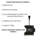 Ver imagem 3 de Flange Executiva P/ Lâmina L Ergonômica Cadeira de Escritório