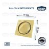 Ralo Click Inteligente 15x15 Inox Quadrado Dourado Banheiro - 9