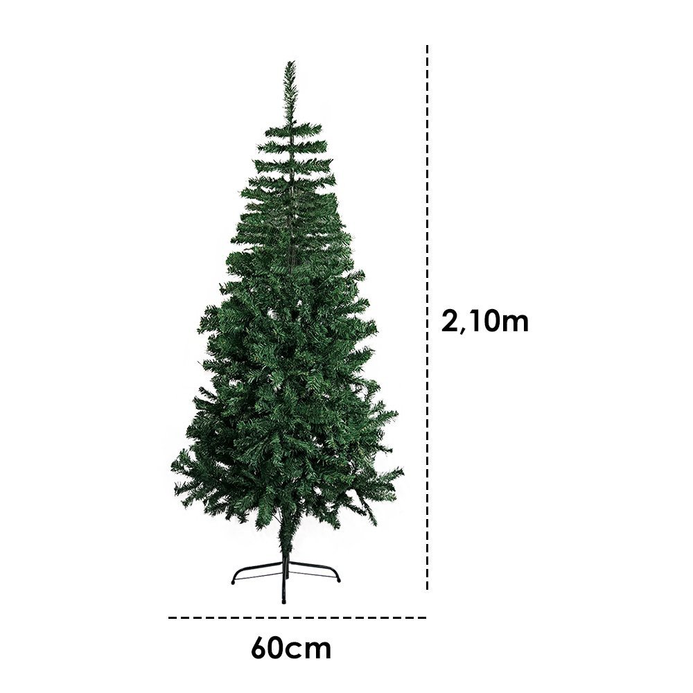 Árvore de Natal Pinheiro Luxo 2,10 Altura 1.150 Galhos - 3