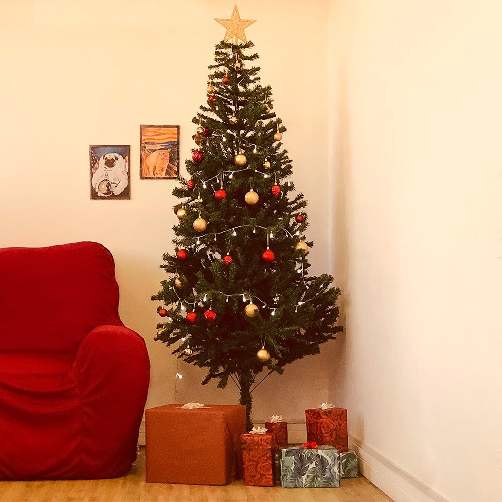 Árvore de Natal Pinheiro Luxo 2,10 Altura 1.150 Galhos - 7