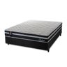 Cama Box Casal c/ Molas Ensacadas Durham Preto 138x188x60  - 8