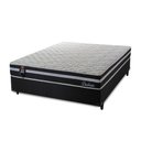 Ver mais imagens de Cama Box Casal c/ Molas Ensacadas Durham Preto 138x188x60