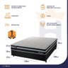 Cama Box Casal c/ Molas Ensacadas Durham Preto 138x188x60  - 4