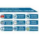 Ver imagem 2 de Cama Box c/Auxiliar Conjugado Solteiro: Colchão Ortopédico Compact Plus Clean (88x188x40) Polar