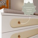 Ver imagem 7 de Cômoda Clássica para Quarto de Bebê 4 Gavetas Aurora Bege/Areia/Jequitibá