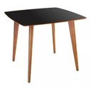 Ver imagem 1 de Mesa de Jantar Quadrada Especial de 90cm na Cor Preta