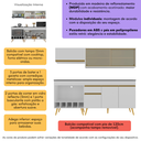 Ver imagem 3 de Armário de Cozinha Modulada Completa com Balcão 190cm Veneza Multimóveis MP2422 Branco
