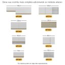 Ver mais imagens de Armário de Cozinha Modulada Completa com Balcão 190cm Veneza Multimóveis MP2422 Branco