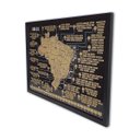 Ver imagem 3 de Quadro Mapa do Brasil de Raspar Raspadinha Grande C/ Moldura