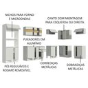Ver imagem 5 de Armário de Cozinha Completa de Canto 100% MDF 448cm Branco Smart Madesa 01
