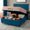 Ver imagem 5 de Kit Cabeceira + Cama Box Bau + Colchão Casal Molas Ensacadas Airtech Ortobom