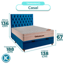 Ver imagem 2 de Kit Cabeceira + Cama Box Bau + Colchão Casal Molas Ensacadas Airtech Ortobom