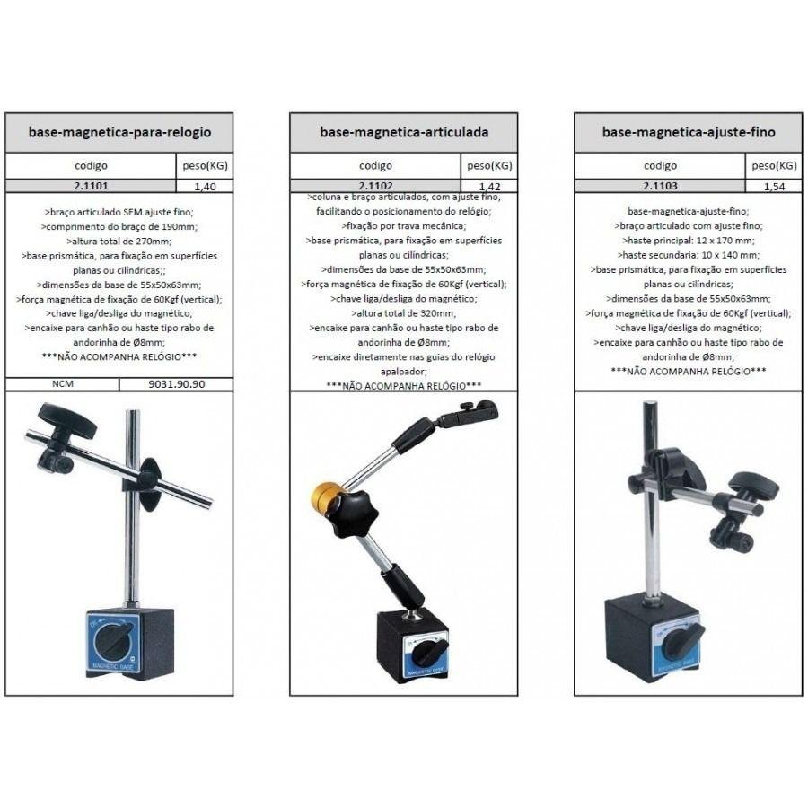 Base Magnética Articulada para Relógio Comparador/apalpador - 3