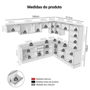 Ver imagem 4 de Armário de Cozinha Completa de Canto 507 cm Branco Smart 100% Madesa 01