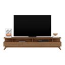 Ver imagem 7 de Rack para TV até 75 Polegadas 100% MDF 217cm Pés em Madeira Maciça Yucca CabeCasa MadeiraOriginals Marrom Cedro