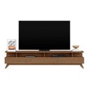 Ver imagem 7 de Rack para TV até 75 Polegadas 100% MDF 217cm Pés em Madeira Maciça Yucca Marrom Cedro