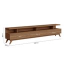 Ver imagem 3 de Rack para Tv até 75 Polegadas 217cm 100% MDF Yucca CabeCasa MadeiraOriginals
